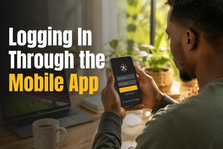 Logging In Through the Mobile App